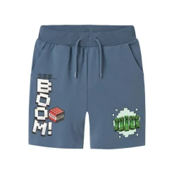 Clearance Nkmmahi Minecraft shorts til barn, Blue Mirage Shortser Gutt 8-16 År | Shortser Baby Gutt