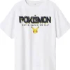 Online Nkmmat Pokemon t-skjorte til barn, Bright White T-skjorte Gutt 8-16 År | T-skjorter Gutt