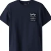 Fashion Nkmvector t-skjorte til barn, Navy Blazer T-skjorte Gutt 8-16 År | T-skjorter Gutt