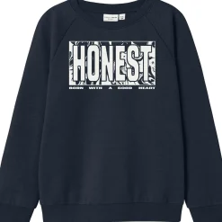 Sale Nkmvion sweatshirt til barn, Dark Sapphire Gensere Gutt 8-16 År | Gensere & Overdeler Gutt
