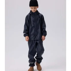 Hot Nkndry10 regnsett til barn, Dark Sapphire Regntøy Barn | Regntøy & Allværsbukser Baby