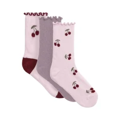 New Nmfbitta 3-pack sokker, Winsome Orchid Sokker Jente | Sokker Baby Jente