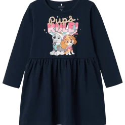 Online Nmfdyma Paw Patrol kjole til småbarn, Dark Sapphire Kjoler Jente | Kjoler Baby Jente