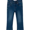 Online Nmfsalli 6427 boot-cut jeans, Dark Blue Denim Bukser & Tights Jente | Bukser & Tights Baby Jente