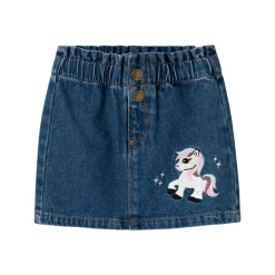 New Nmfsienna olaskjørt til småbarn, Dark Blue Denim Shortser & Skjørt Jente | Shortser Baby Gutt