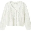Discount Nmftana strikket cardigan til barn, Bright White Penklær Jente | Penklær Jente 8-16 År