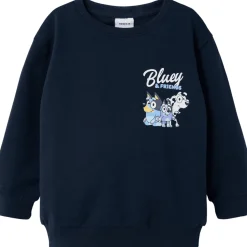 Outlet Nmmfrits Bluey sweatshirt til småbarn, Dark Sapphire Gensere & Overdeler Gutt | Gensere Baby Gutt