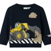 Outlet Nmmjacinto Tonka sweatshirt til småbarn, Navy Blazer Gensere & Overdeler Gutt | Gensere Baby Gutt