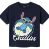 New Nmmmalix Stitch t-skjorte til småbarn, Navy Blazer T-skjorter Gutt | Kort