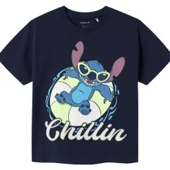 New Nmmmalix Stitch t-skjorte til småbarn, Navy Blazer T-skjorter Gutt | Kort