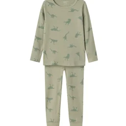 Discount Nmmnightset Dino pyjamas, Agave Green Pyjamaser Gutt | Heldresser & Pyjamaser Gutt