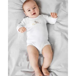 Fashion 2-pack body m/gårdsdyr, bright white Bodyer Baby Jente | Bodyer Baby Gutt