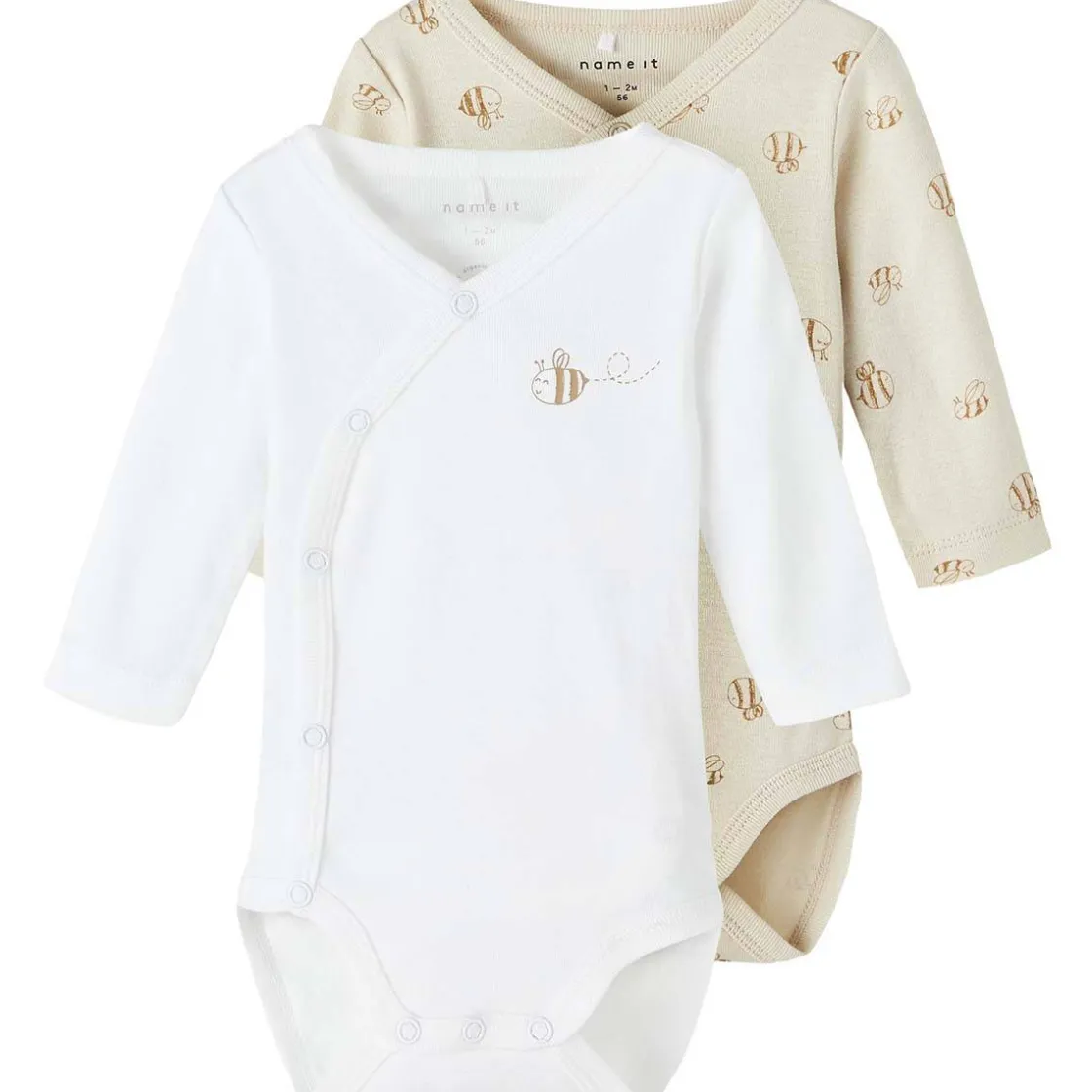 Clearance 2-pack omslagsbody med bier, rainy day Bodyer Baby Jente | Bodyer Baby Gutt
