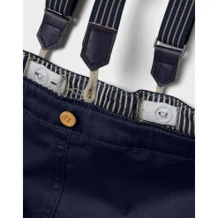Clearance Ryan 3300 chinos m/seler til baby, dark sapphire Penklær Gutt | Skjorter Gutt