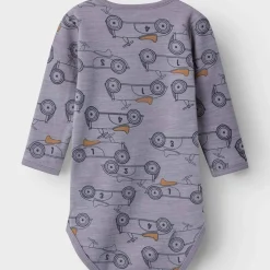 Best Wuppo body i ull/bomull, silver filigree Ullbody Og Ullgensere Baby | Ullbodyer Baby Gutt
