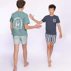 New badeshorts til barn, Steel Blue Badetøy Gutt 8-16 År | Badetøy Baby Jente