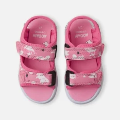 Fashion Reima Bungee Moomin sandaler til barn, Sunset Pink Sandaler Og Badesko
