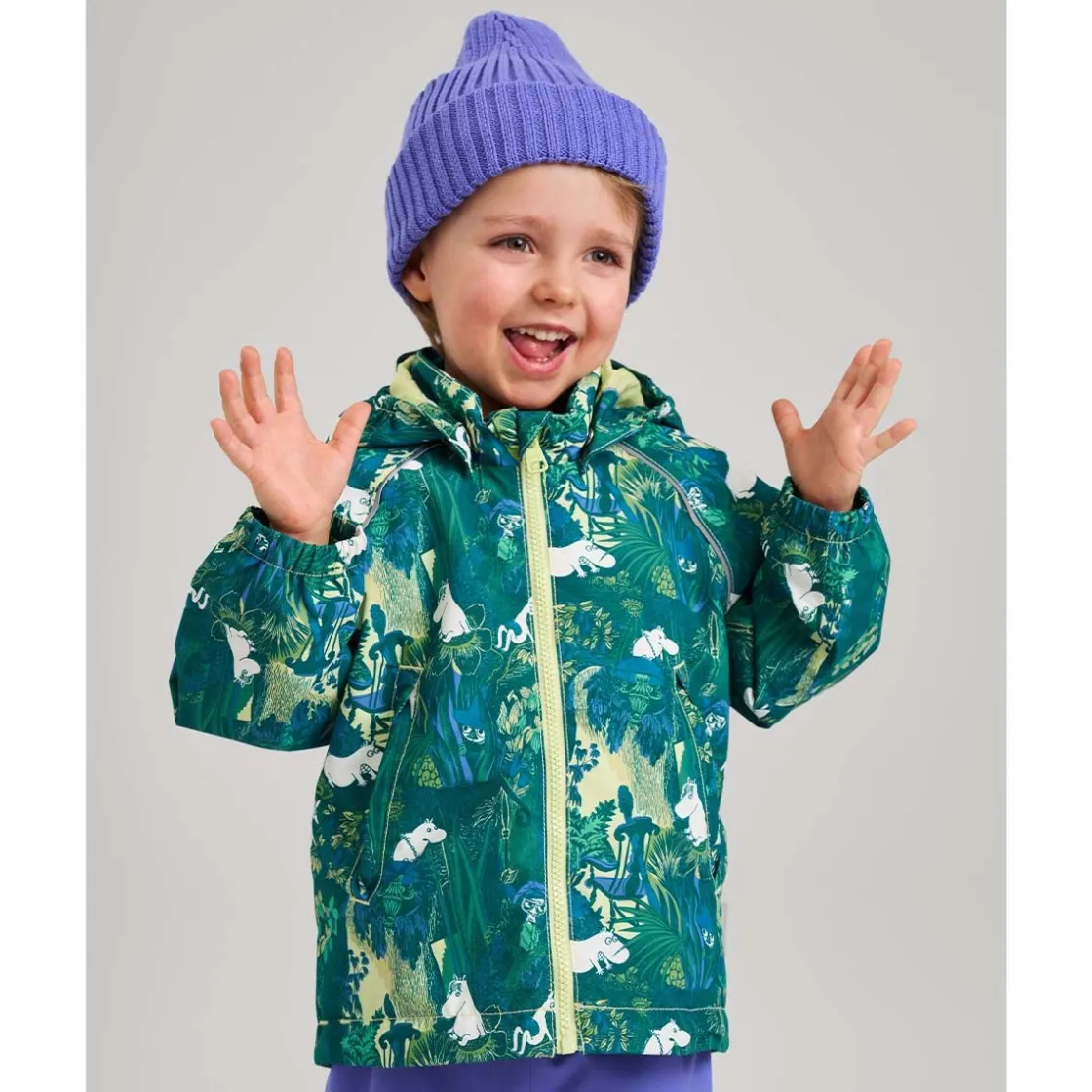 Best Moomin Hete vår-og høstjakke, Light Lime Jakker Barn | Jakker Baby