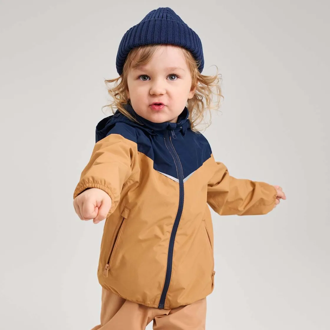 Fashion Tuulela vår-og høstjakke til barn, Peanut Brown Jakker Barn | Jakker Baby
