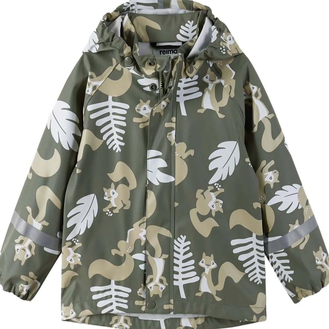 Clearance Vesi regnjakke til barn, Greyish green Regntøy Barn | Regntøy & Allværsbukser Baby