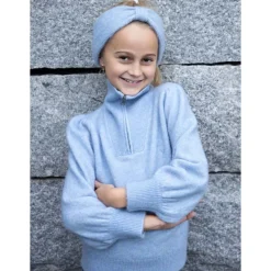 Sale Vile & Ve Lundi strikket genser til barn, Corn Flower Ullgensere 8-16 År | Ullgensere Jente 3-10 År