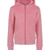 Sale Hermine velour hettjakke til barn, Coral pink Gensere Jente 8-16 År | Gensere & Overdeler Gutt