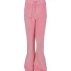 Outlet Hermine velour bukse til barn, Coral pink Bukser Jente 8-16 År | Bukser Baby Gutt