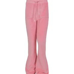 Outlet Hermine velour bukse til barn, Coral pink Bukser Jente 8-16 År | Bukser Baby Gutt