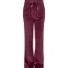 Hot Hermine velourbukse til barn, Maroon Red Bukser Jente 8-16 År | Bukser Baby Gutt