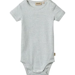 Discount Edvald kortermet body, blue stripe Kort | Kortermet Baby Gutt