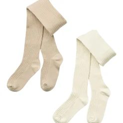 Fashion Indy 2-pack strømpebukse, sand Strømpebukser Jente | Strømpebukser Gutt