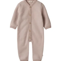 Outlet Wheat Levi ullfleecedress til baby, dry rose Heldresser / Kjøredresser Baby | Heldresser & Pyjamaser Jente