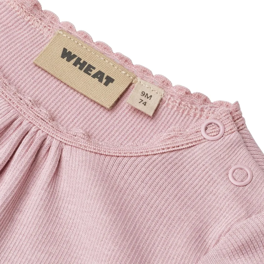 Fashion Lotta rib lace body, lavender mist Bodyer Baby Jente
