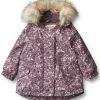 Sale Wheat Mathilde vinterjakke til baby, Purple tulips Jakker Barn | Jakker Baby