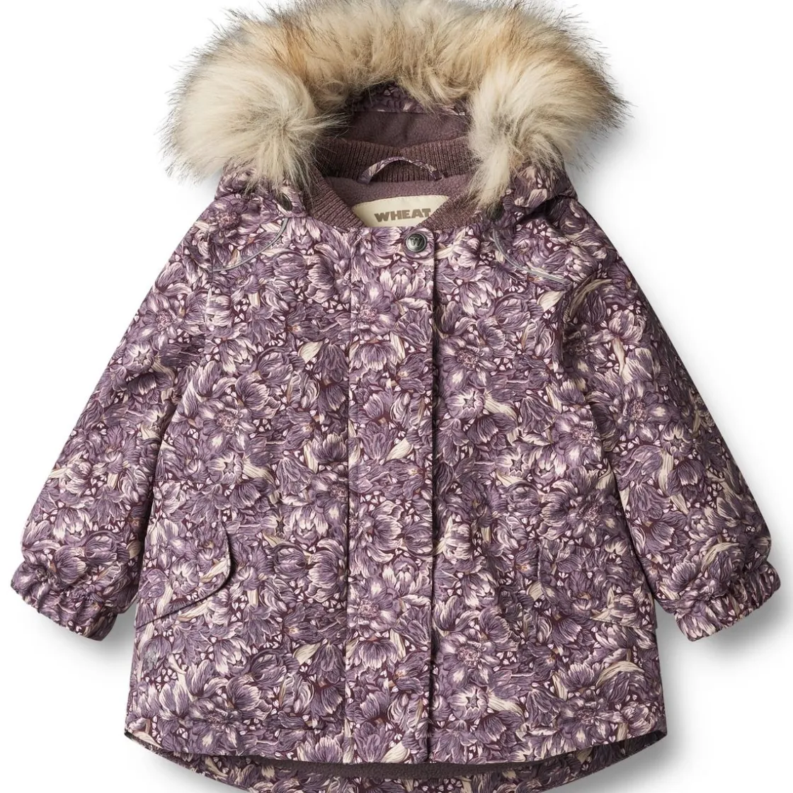 Sale Wheat Mathilde vinterjakke til baby, Purple tulips Jakker Barn | Jakker Baby