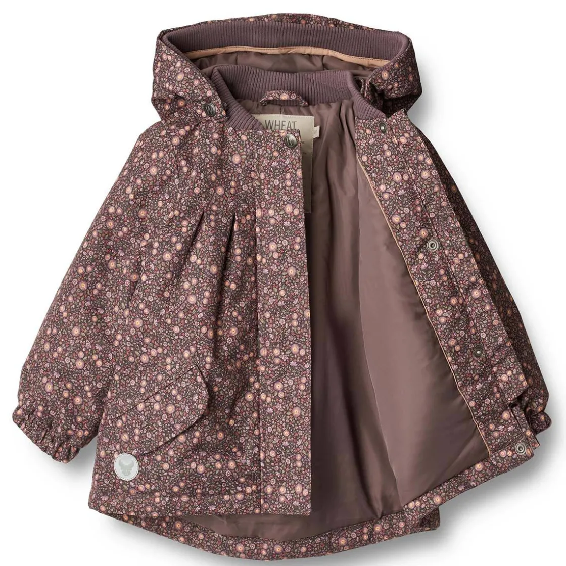 Sale Wheat Mimmi vinterjakke til småbarn, eggplant buttercups Jakker Barn | Jakker Baby