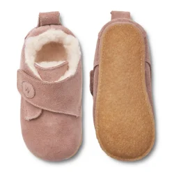 Best Wheat Taj ulltøfler til baby, dusty rouge Tøfler