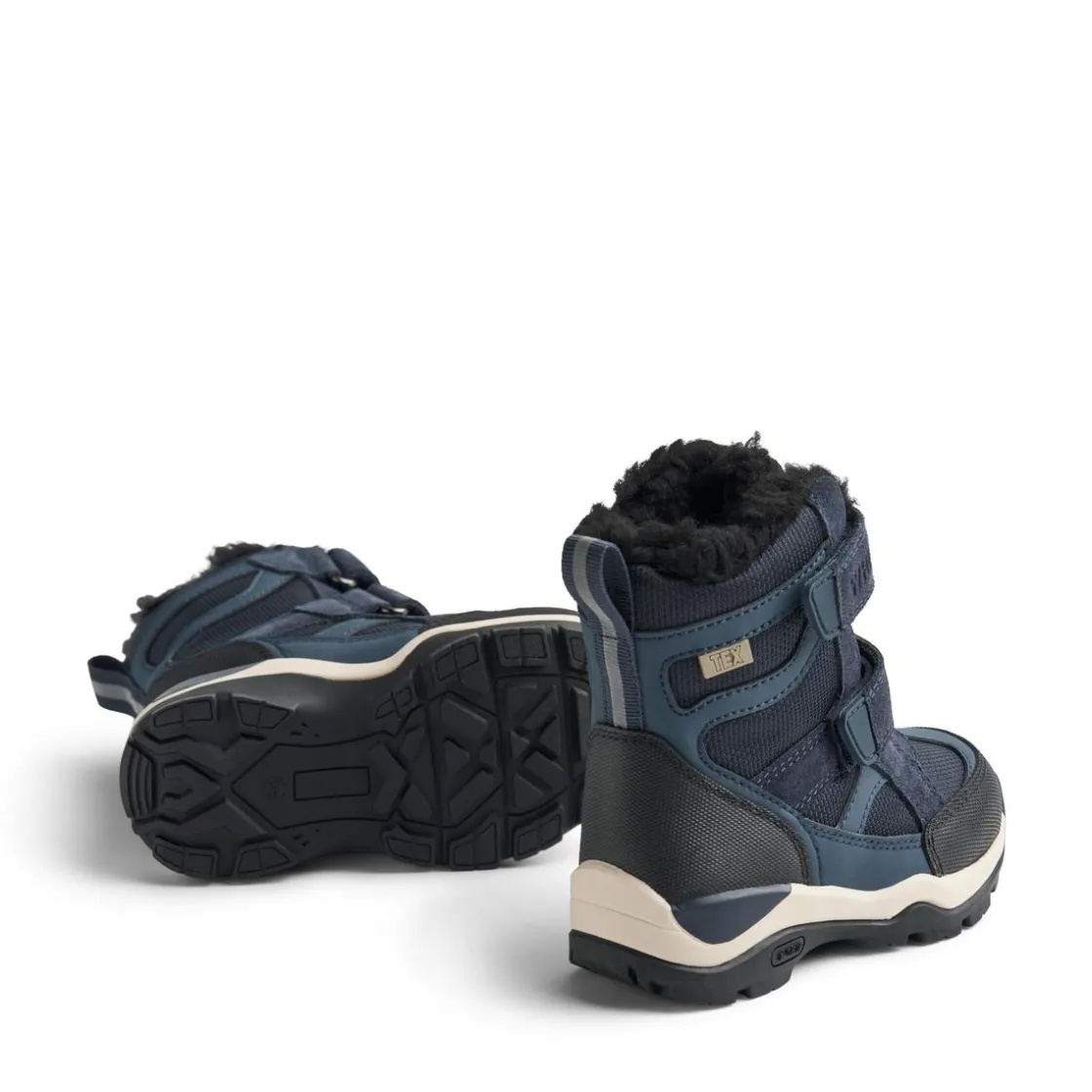 Fashion Wheat Trailor Tex vintersko til barn, navy Vintersko